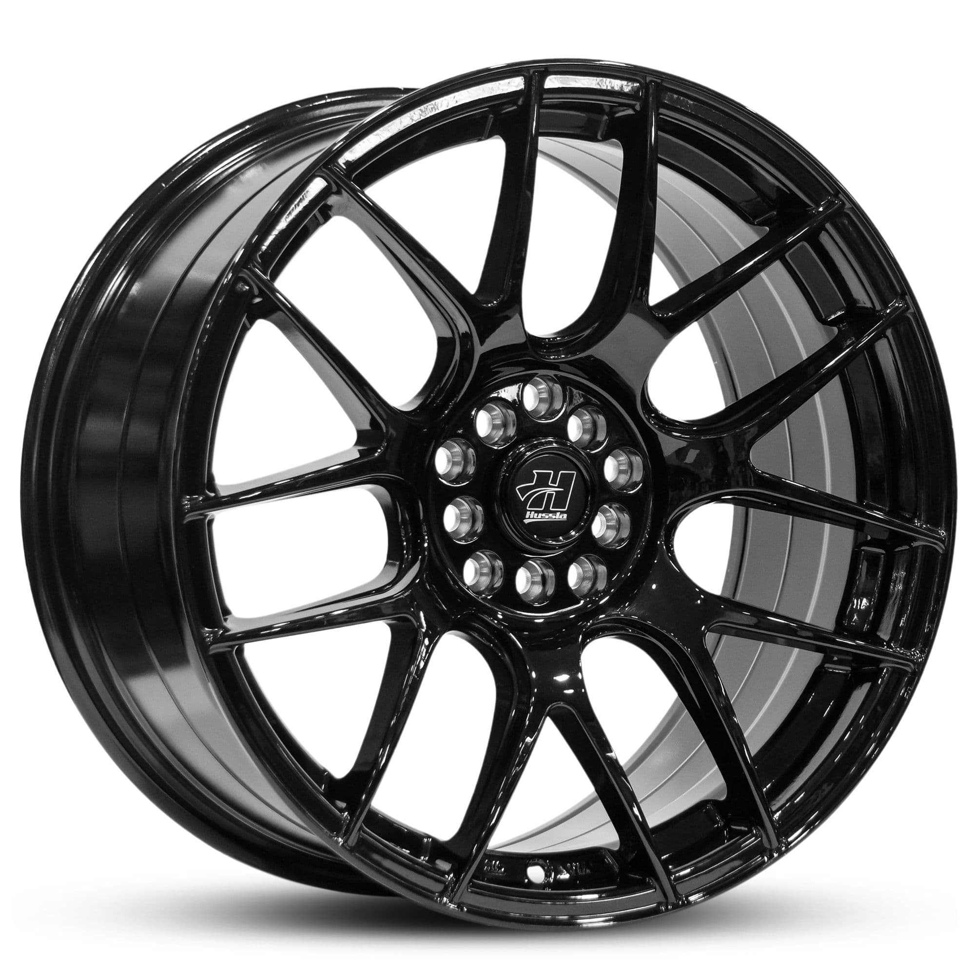 Hussla 030 Gloss Black 17x7.5