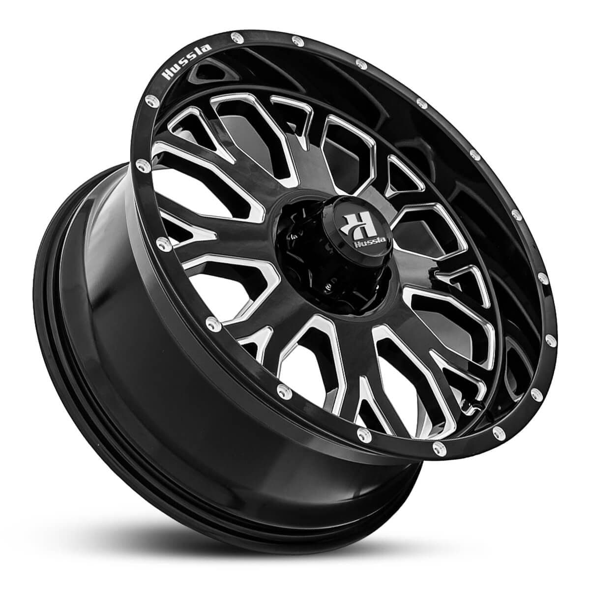 Wheel HUSSLA AK47 GLOSS BLACK MILLED