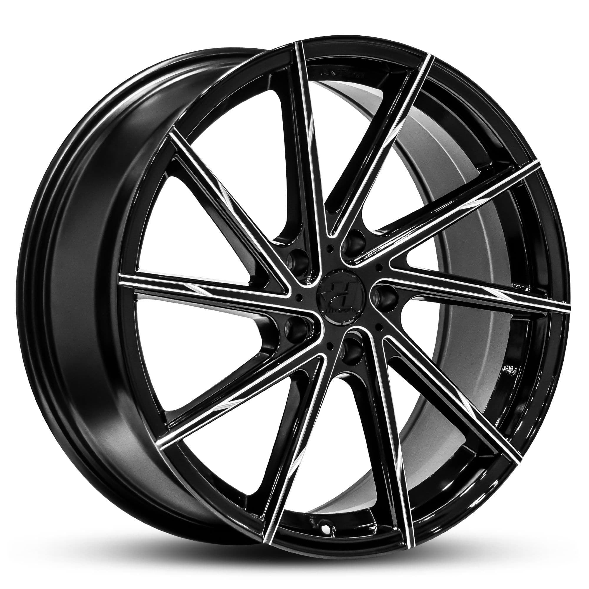 Hussla Alz Gloss Black Milled Spokes 19x9.5
