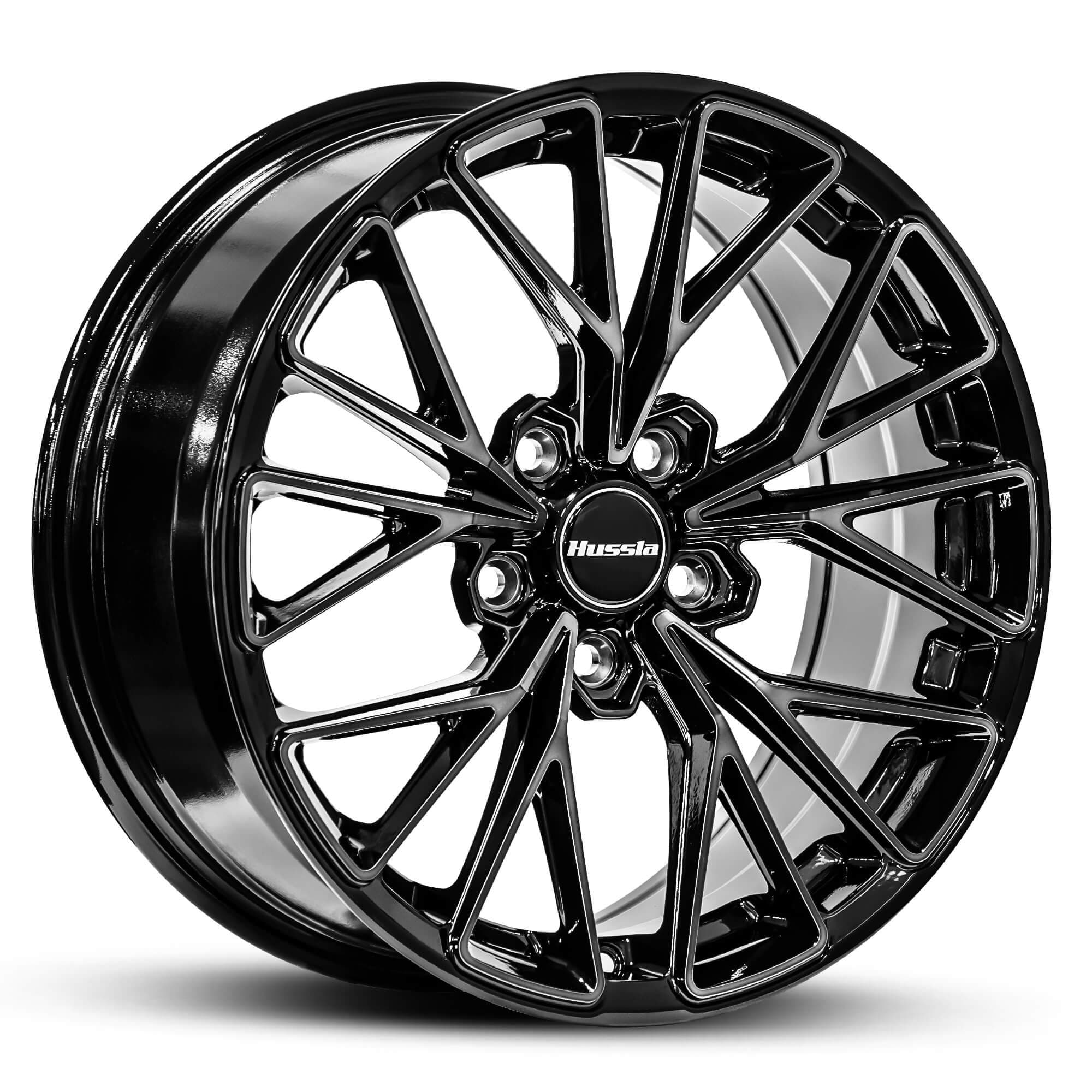 Hussla Barcelona Gloss Black Dark Tint Face 17x7.5