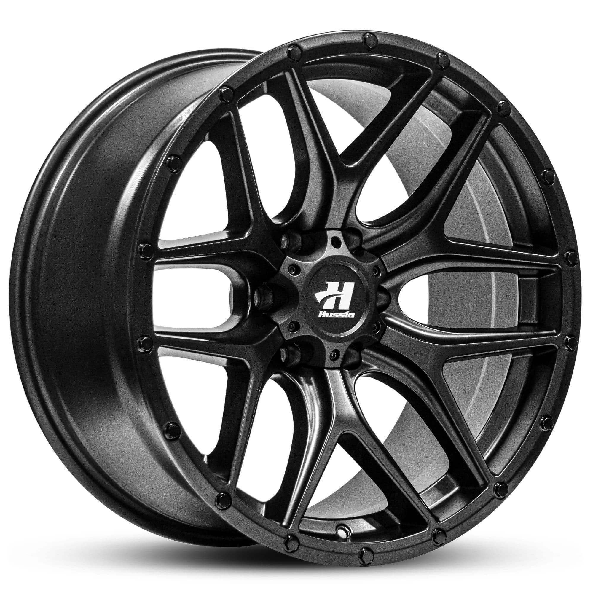 Hussla Beretta Matte Black 20x9.5