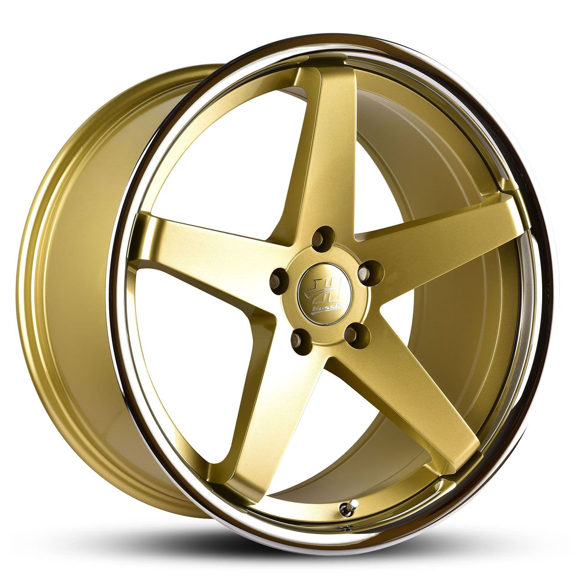 Hussla Chase Bright Gold Chrome Lip 20x8.5