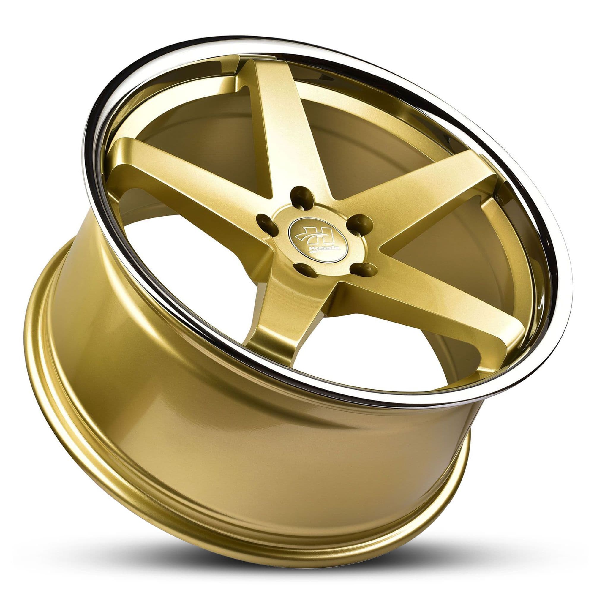 Wheel HUSSLA CHASE BRIGHT GOLD CHROME LIP