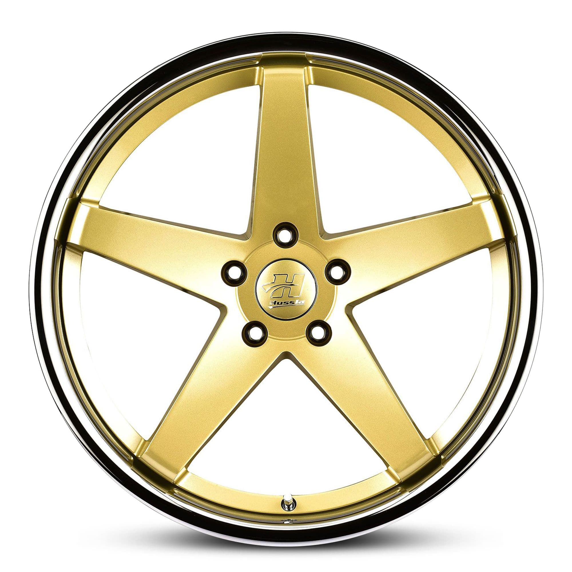 Wheel HUSSLA CHASE BRIGHT GOLD CHROME LIP