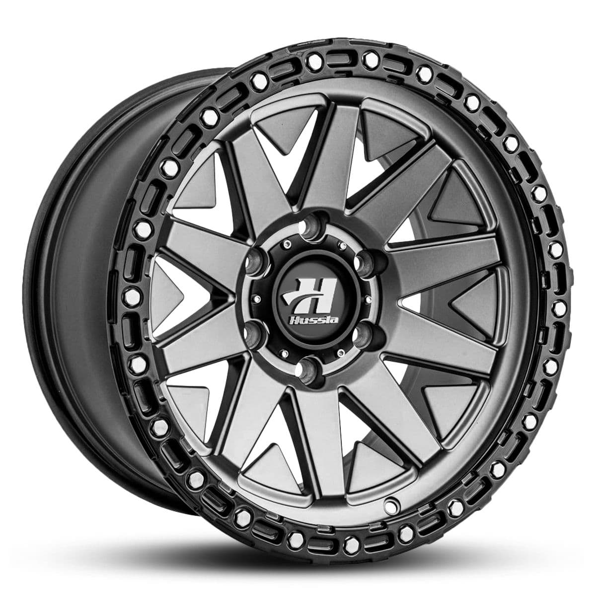 Wheel HUSSLA COMRADE MATTE GREY BLACK LIP