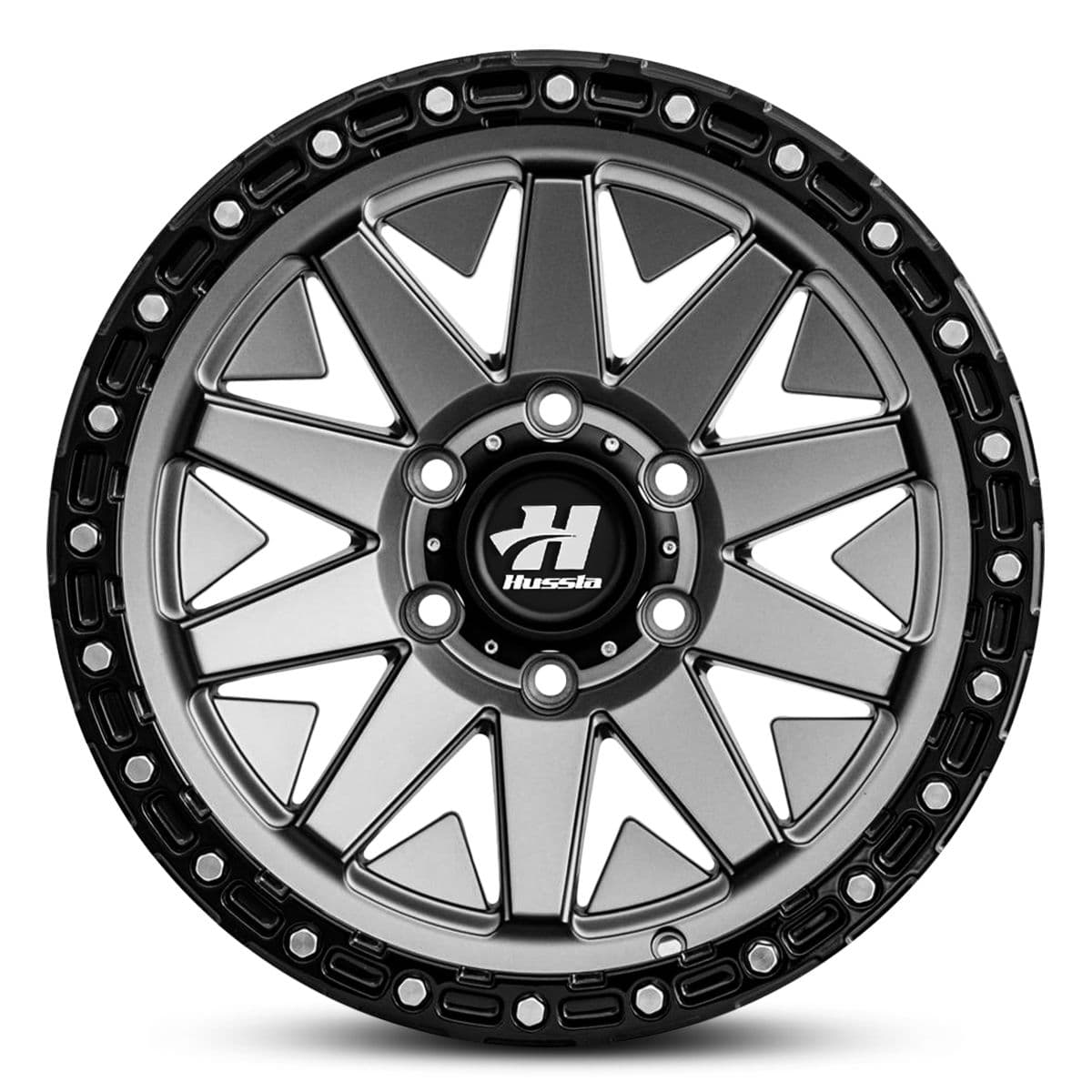 Wheel HUSSLA COMRADE MATTE GREY BLACK LIP