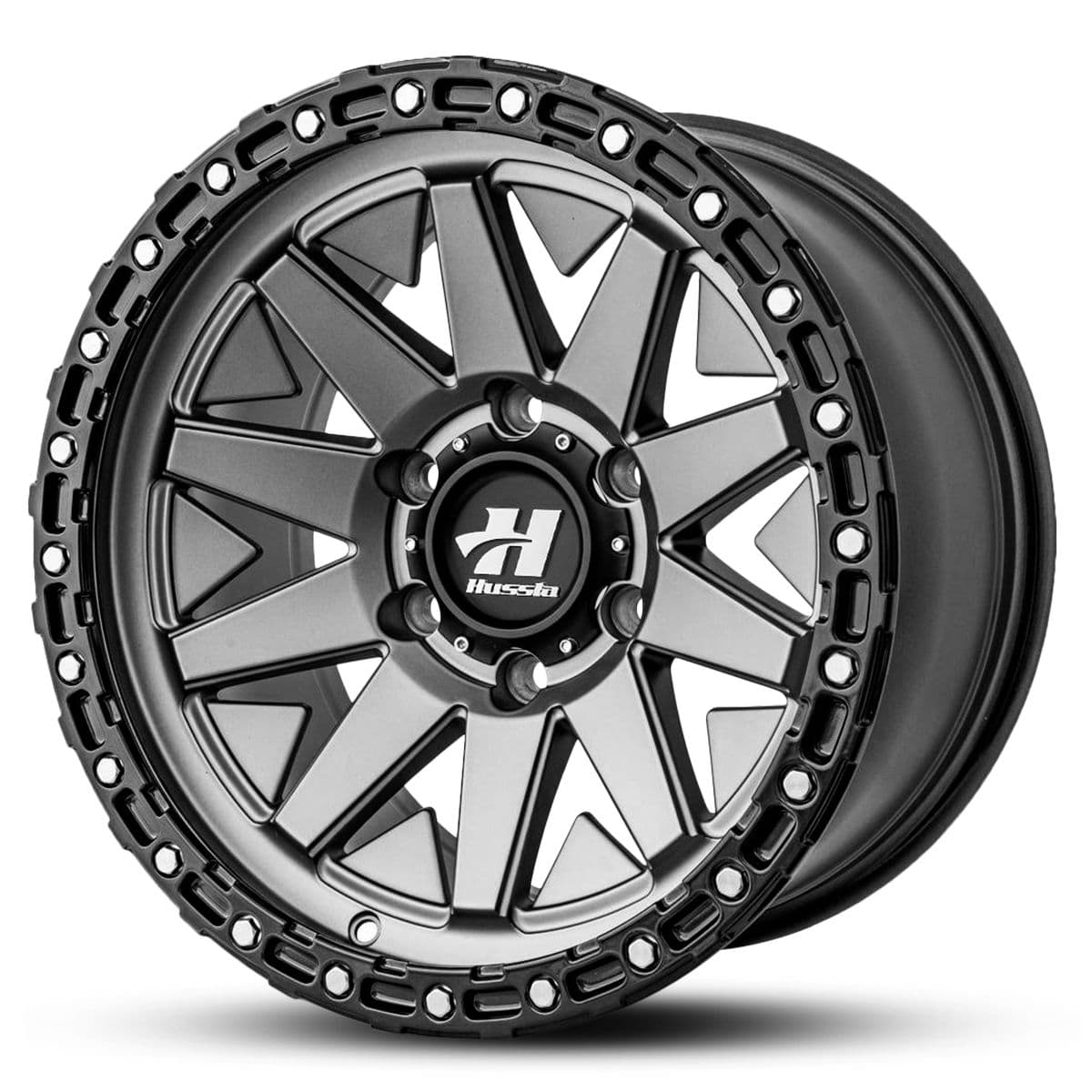 Wheel HUSSLA COMRADE MATTE GREY BLACK LIP