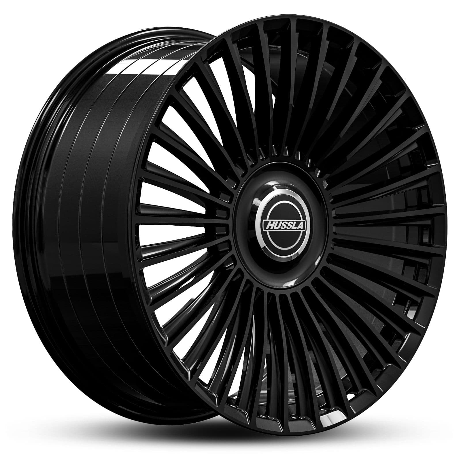 Hussla Dubai Gloss Black 20x10