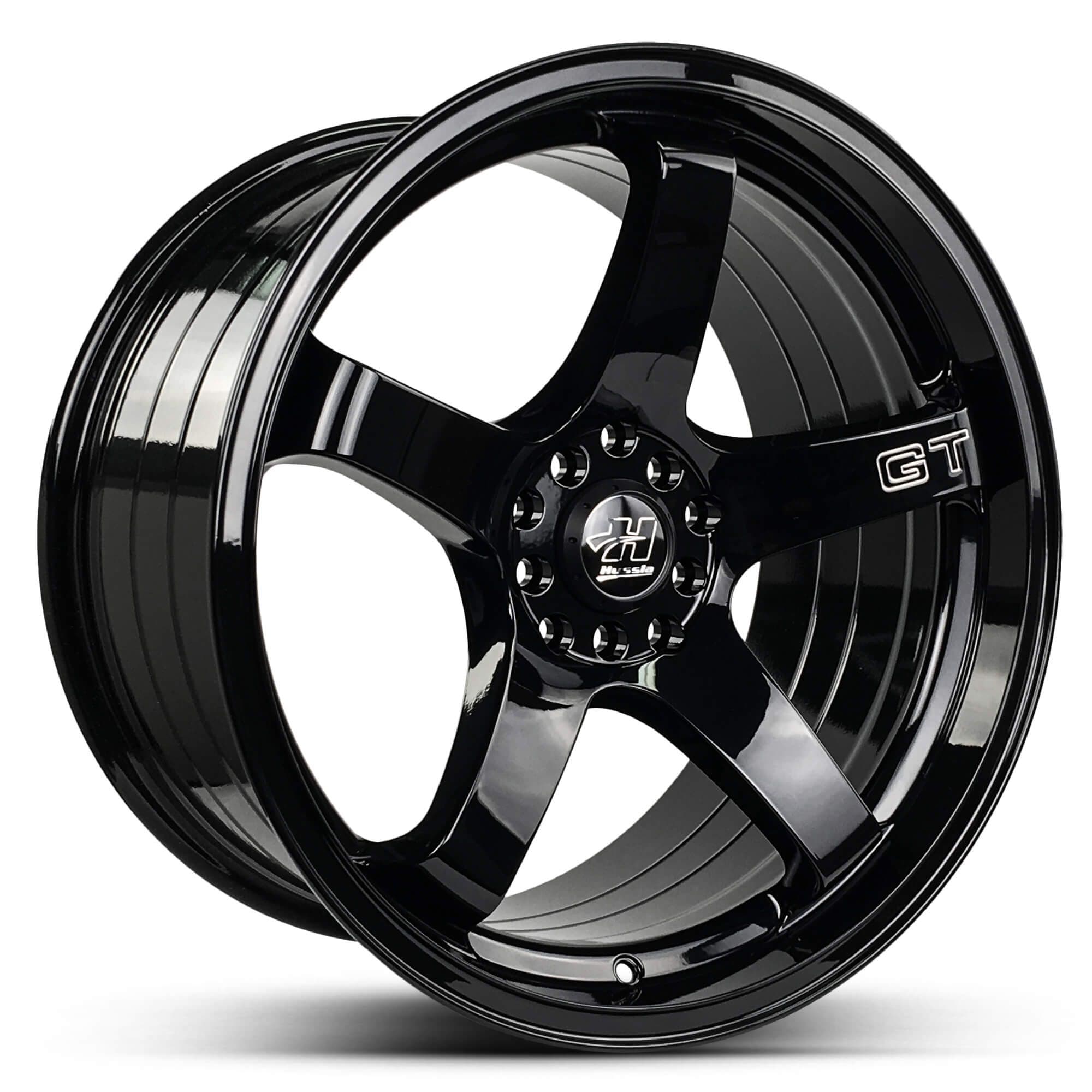 Hussla Gt Full Gloss Black 18x8.5