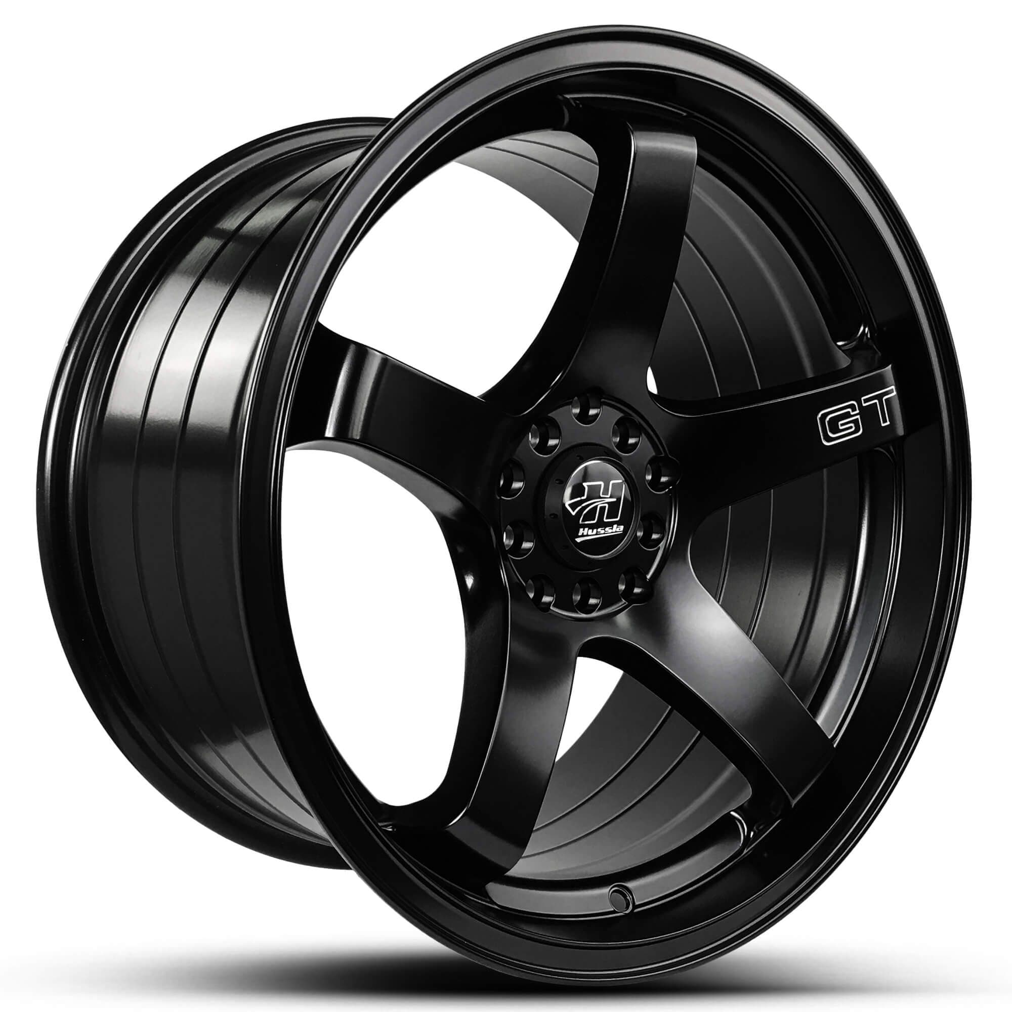 Hussla Gt Full Matte Black 18x8.5