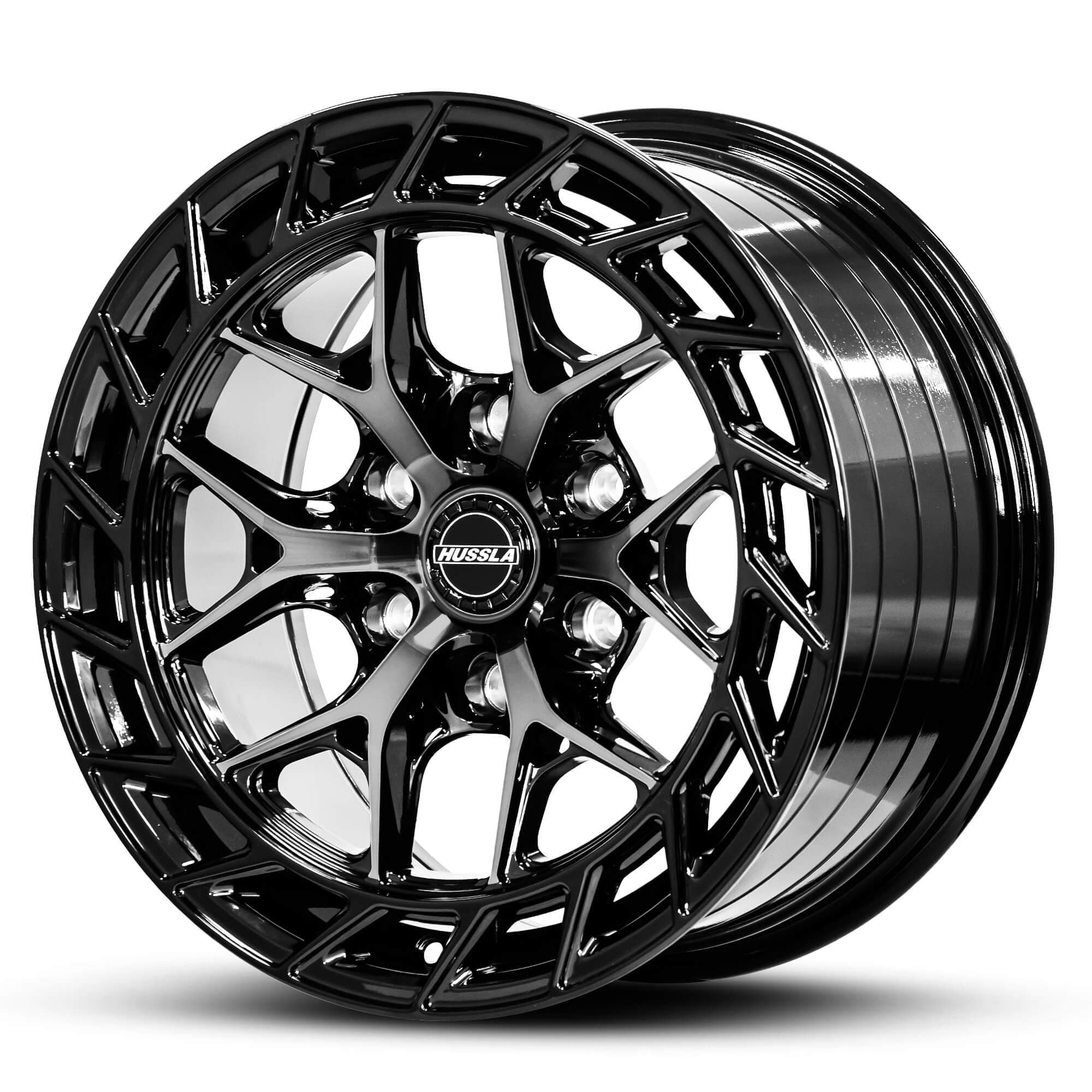 Wheel HUSSLA GUNNER DIAMOND TINT FACE BLACK LIP