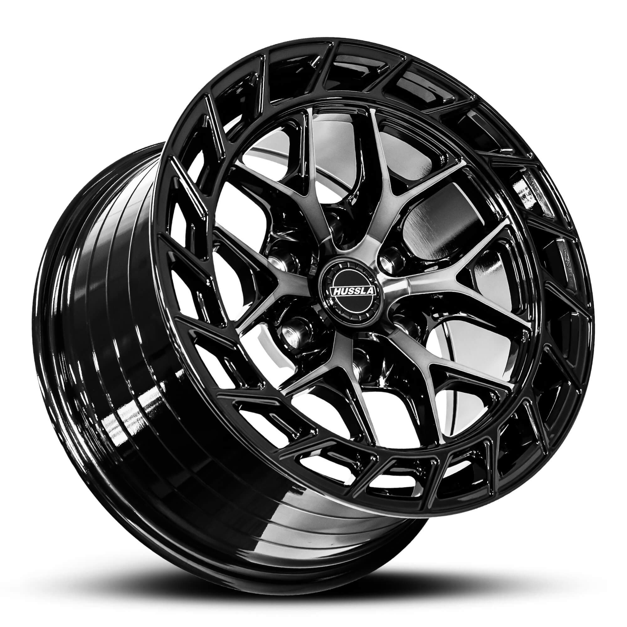 Wheel HUSSLA GUNNER DIAMOND TINT FACE BLACK LIP