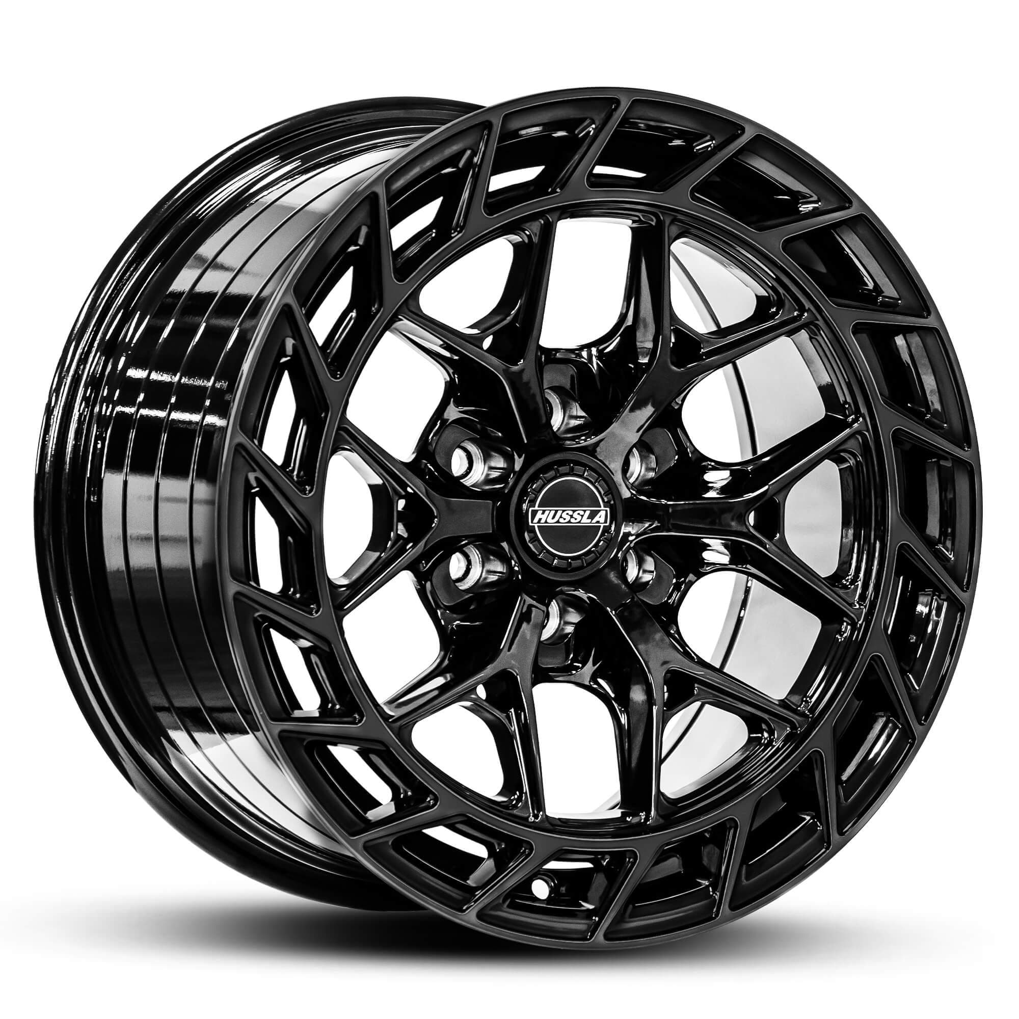 Hussla Gunner Full Gloss Black 18x9.0