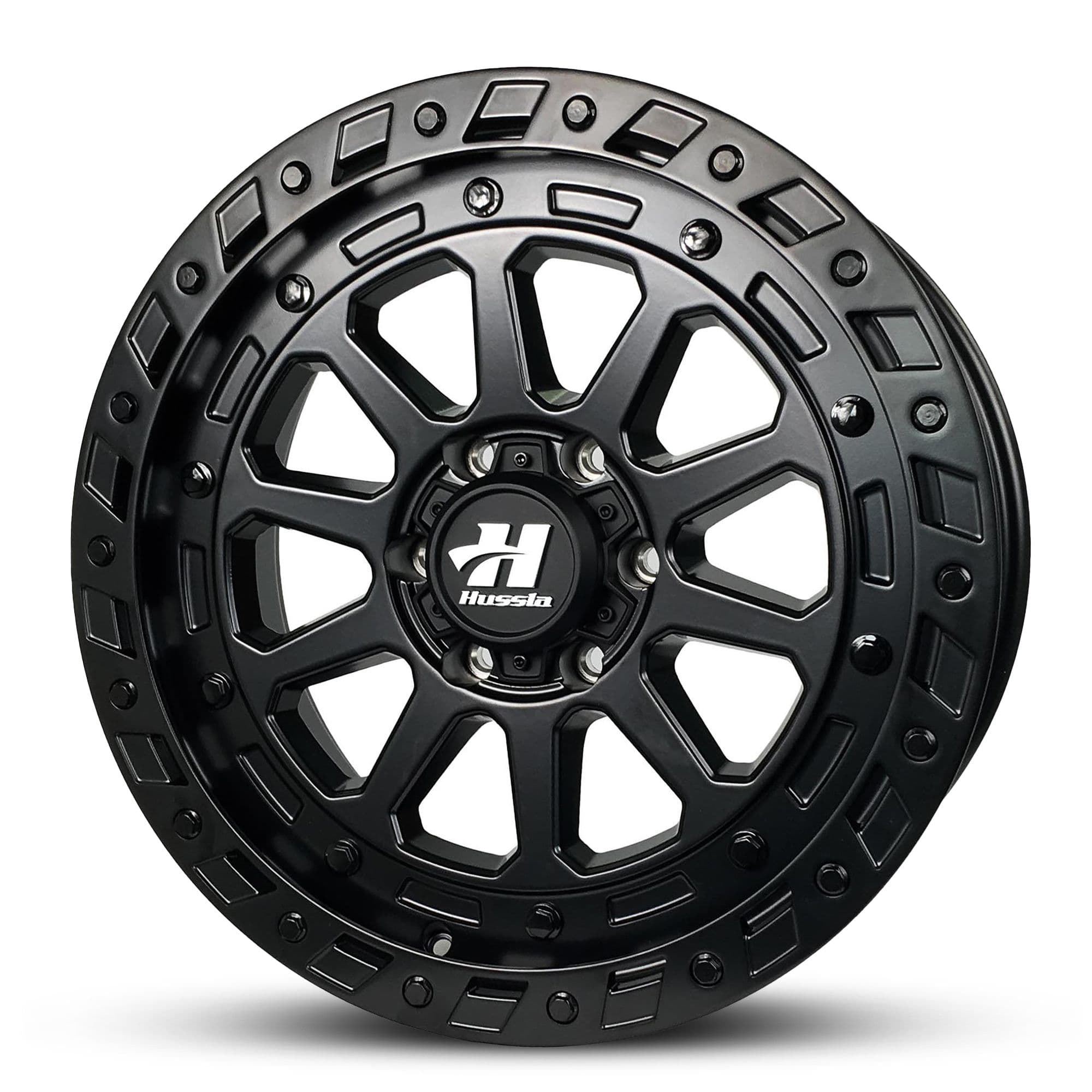 Wheel HUSSLA INVADOR FULL MATTE BLACK BLACK BOLTS 20