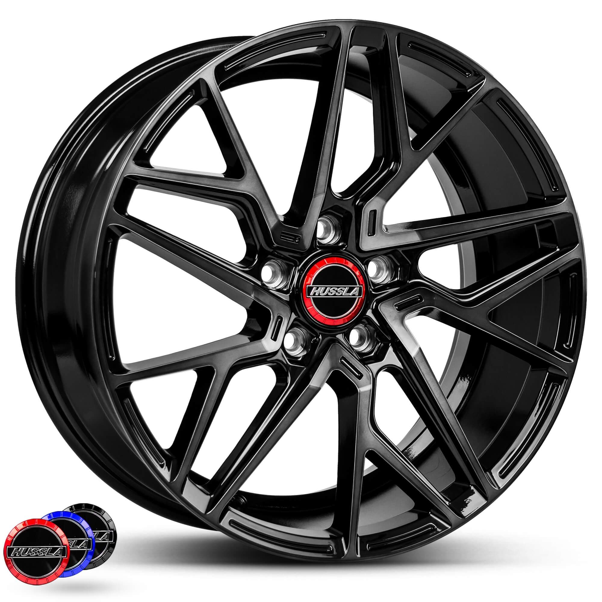 Hussla Jacques Gloss Black Dark Tint 18x8.5