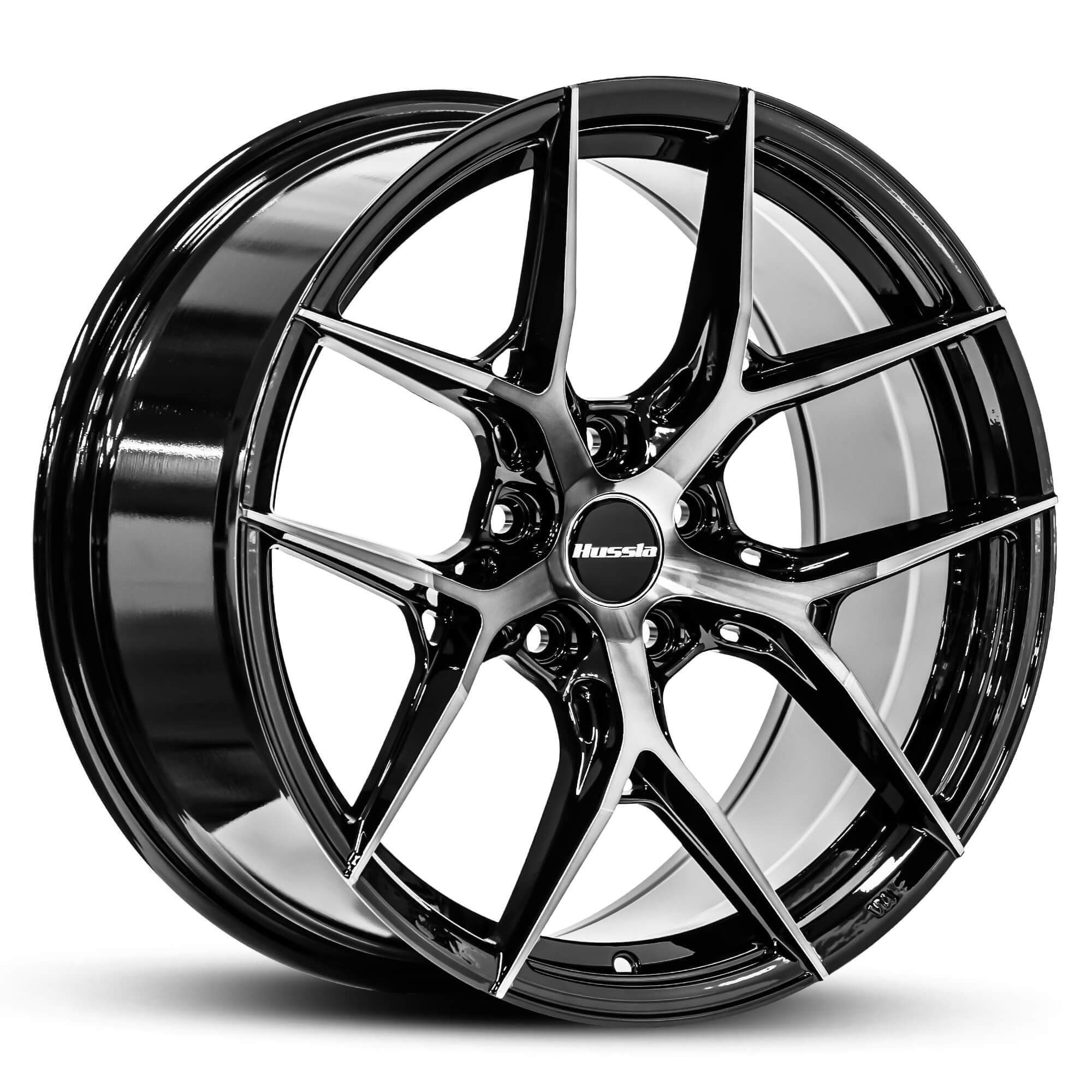 Hussla Milan Gloss Black Dark Tint Face 18x8.5
