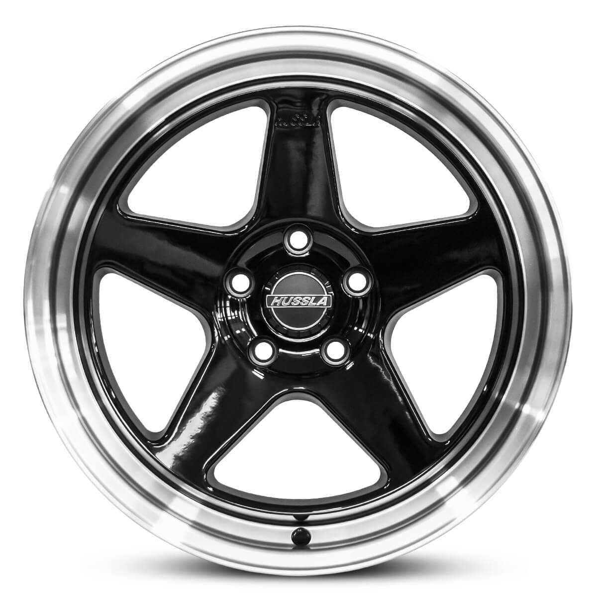 Wheel HUSSLA NUR SPEC GLOSS BLACK POLISHED LIP