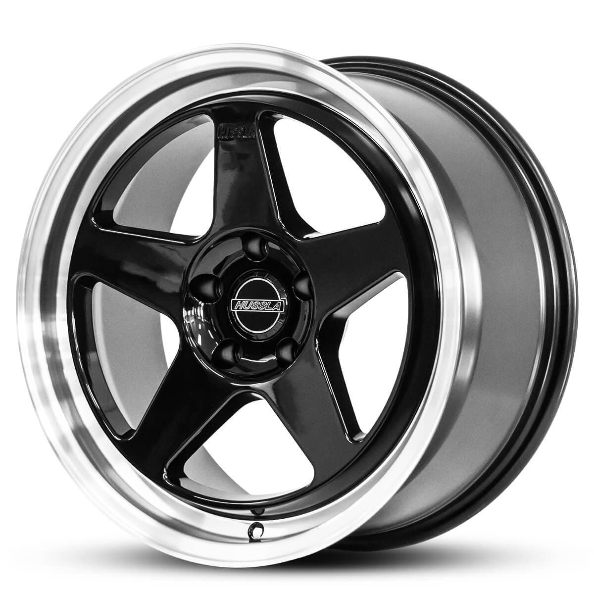 Wheel HUSSLA NUR SPEC GLOSS BLACK POLISHED LIP