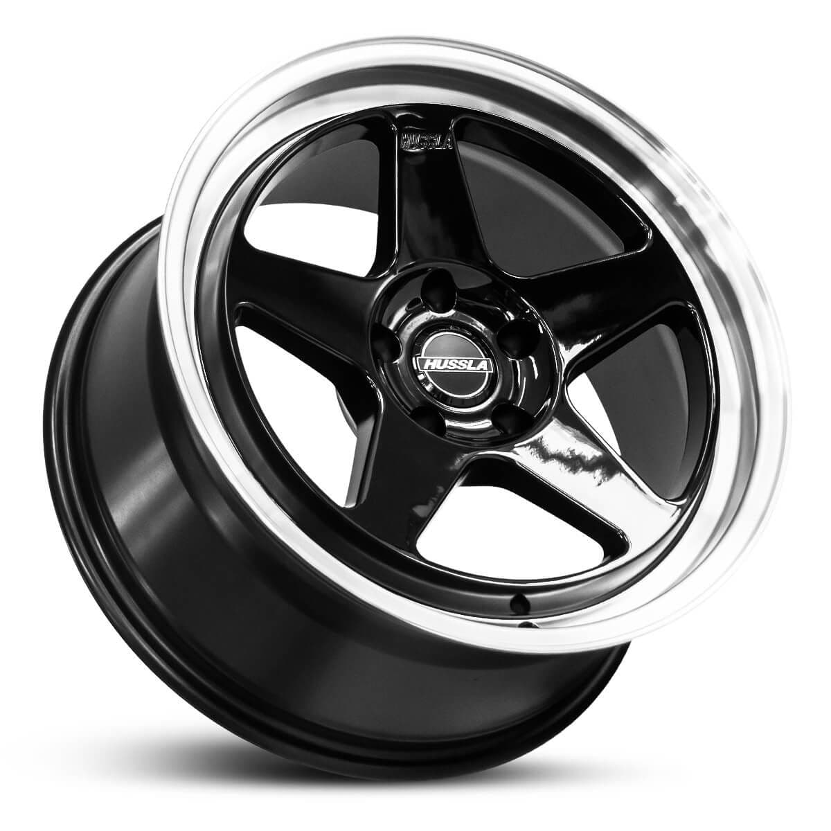 Wheel HUSSLA NUR SPEC GLOSS BLACK POLISHED LIP