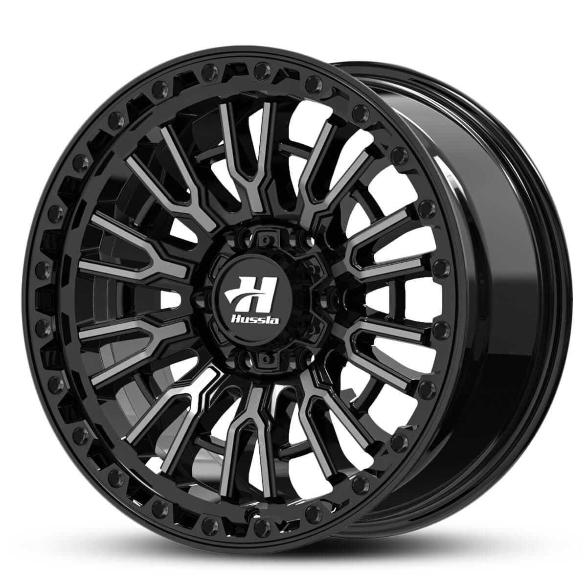 Wheel HUSSLA SNYPER GLOSS BLACK DARK TINT FACE