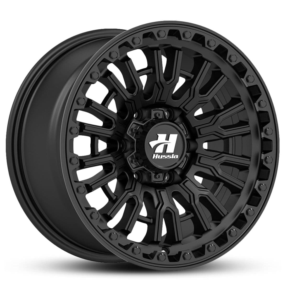 Wheel HUSSLA SNYPER MATTE BLACK BLACK BOLTS