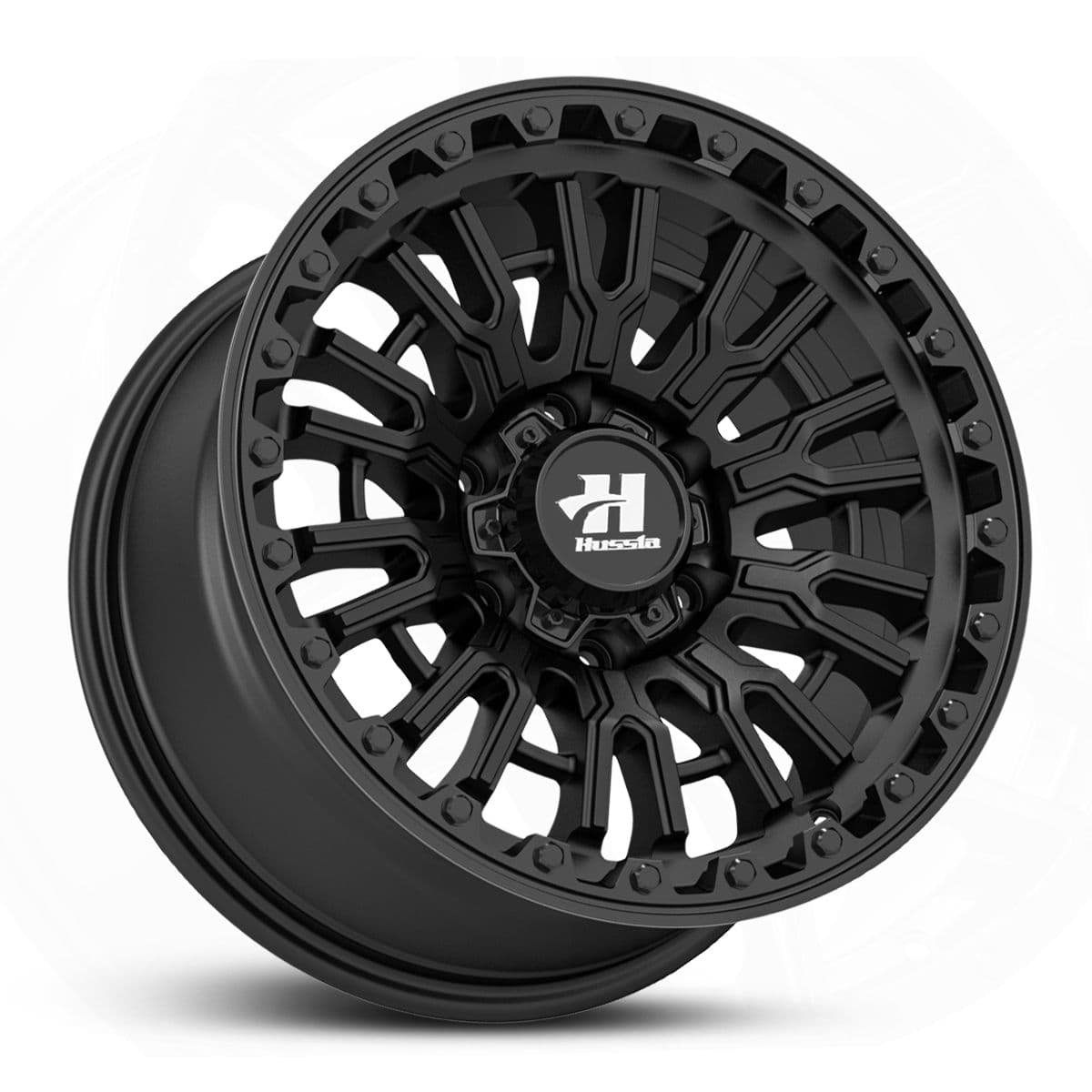 Wheel HUSSLA SNYPER MATTE BLACK BLACK BOLTS