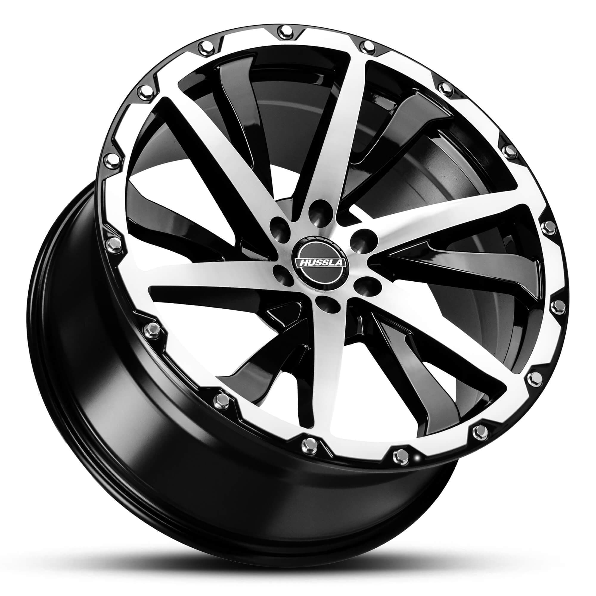 Wheel HUSSLA SS2 GLOSS BLACK MACHINED FACE