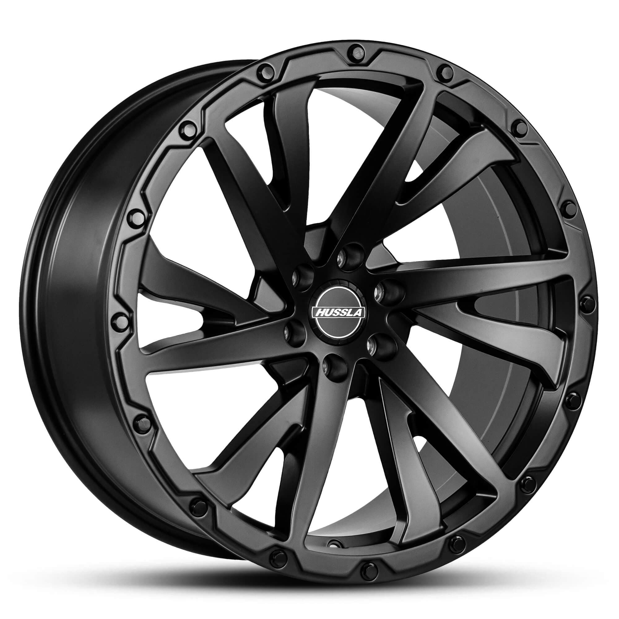 Hussla Ss2 Matte Black Black Bolts 20x9.5