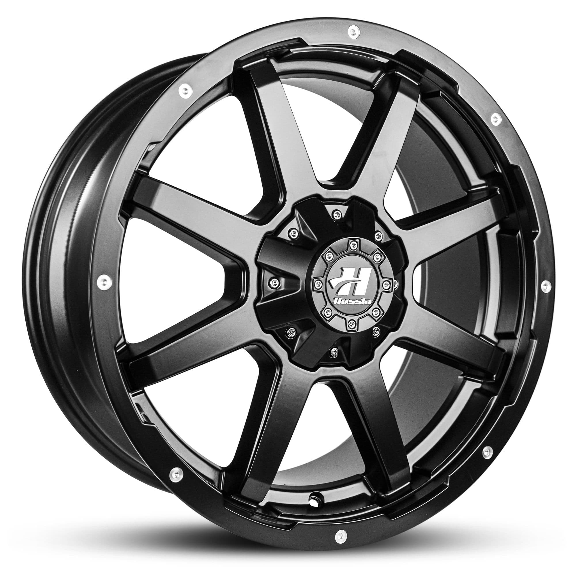 Hussla Stealth Matte Black 20x10