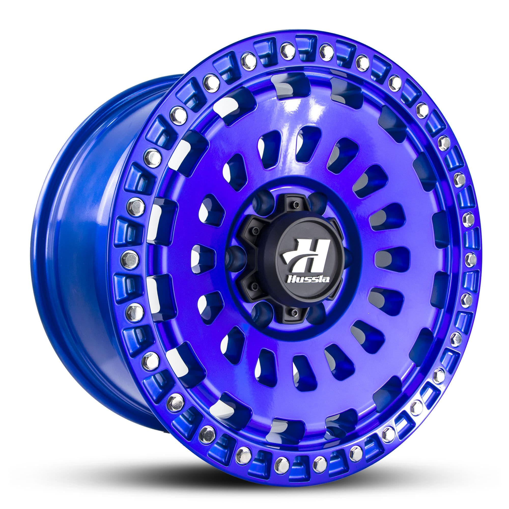 Hussla Strikeforce Candy Blue 17x9