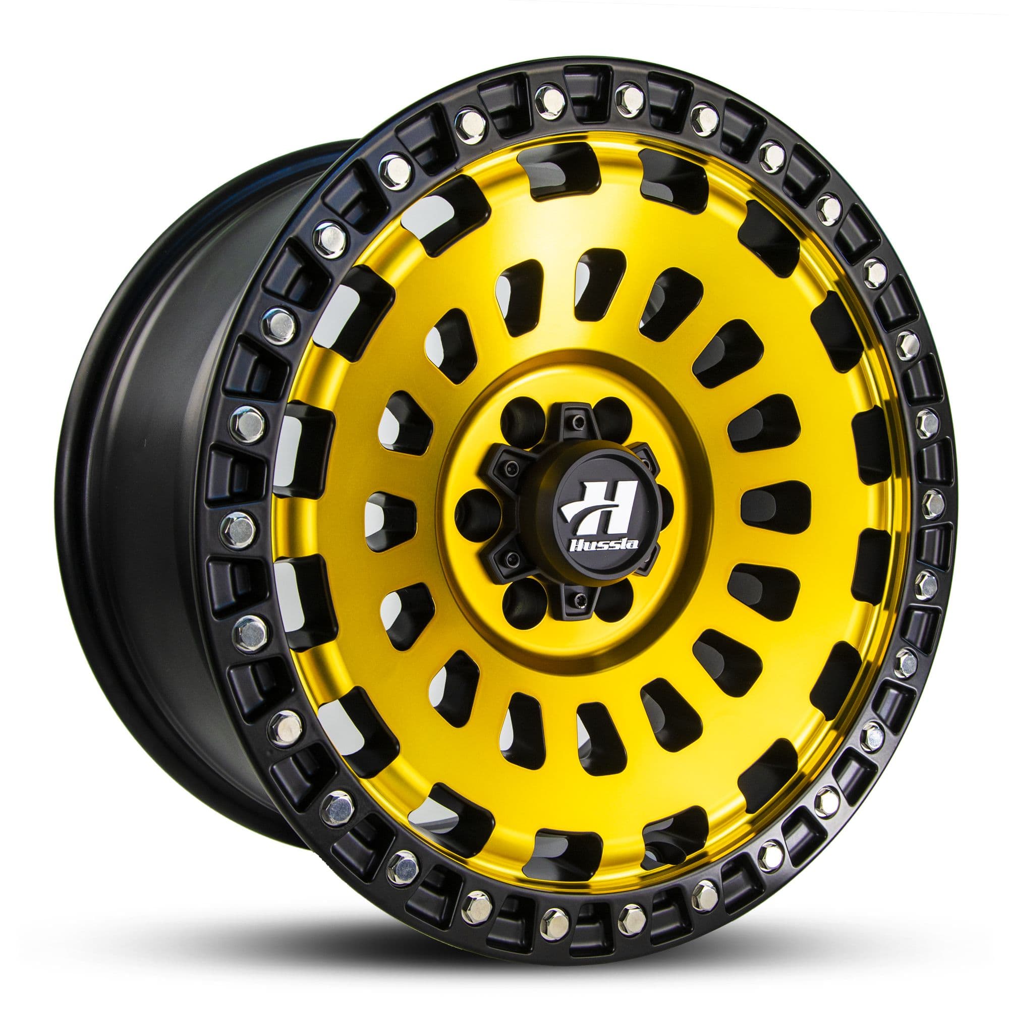 Hussla Strikeforce Candy Yellow 17x9