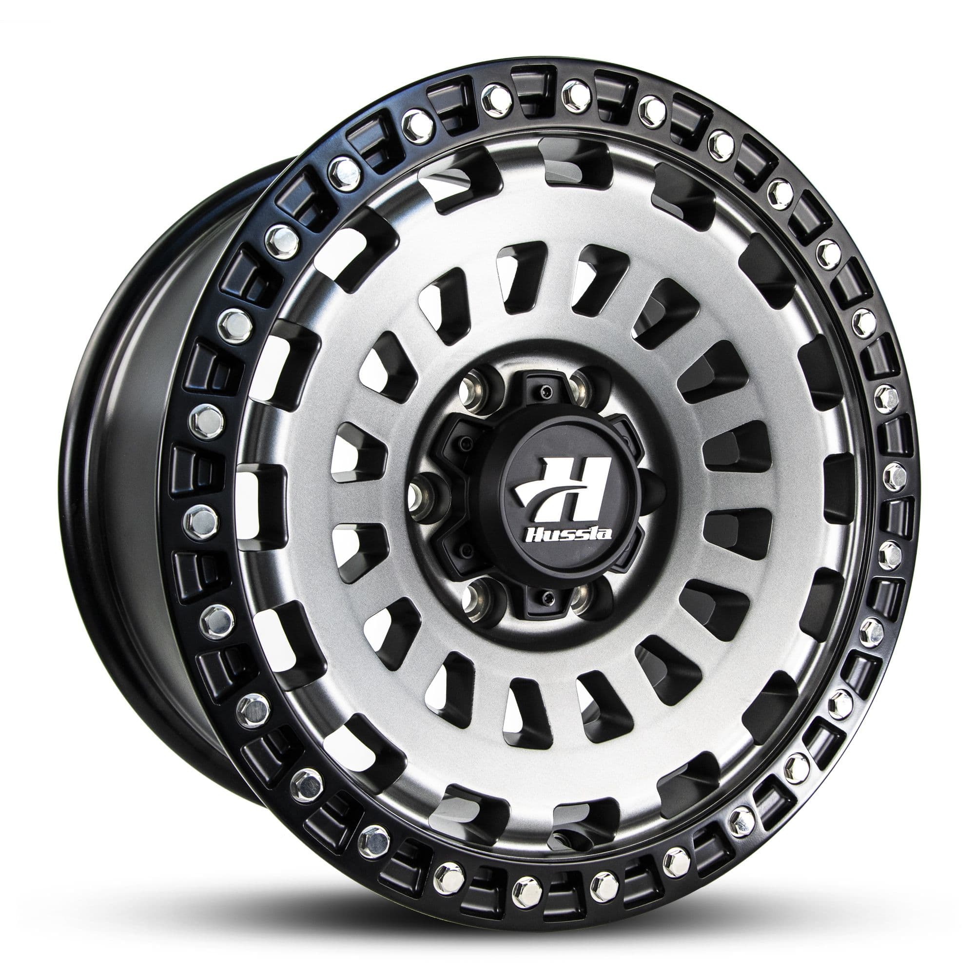 Hussla Strikeforce Matte Grey 17x9