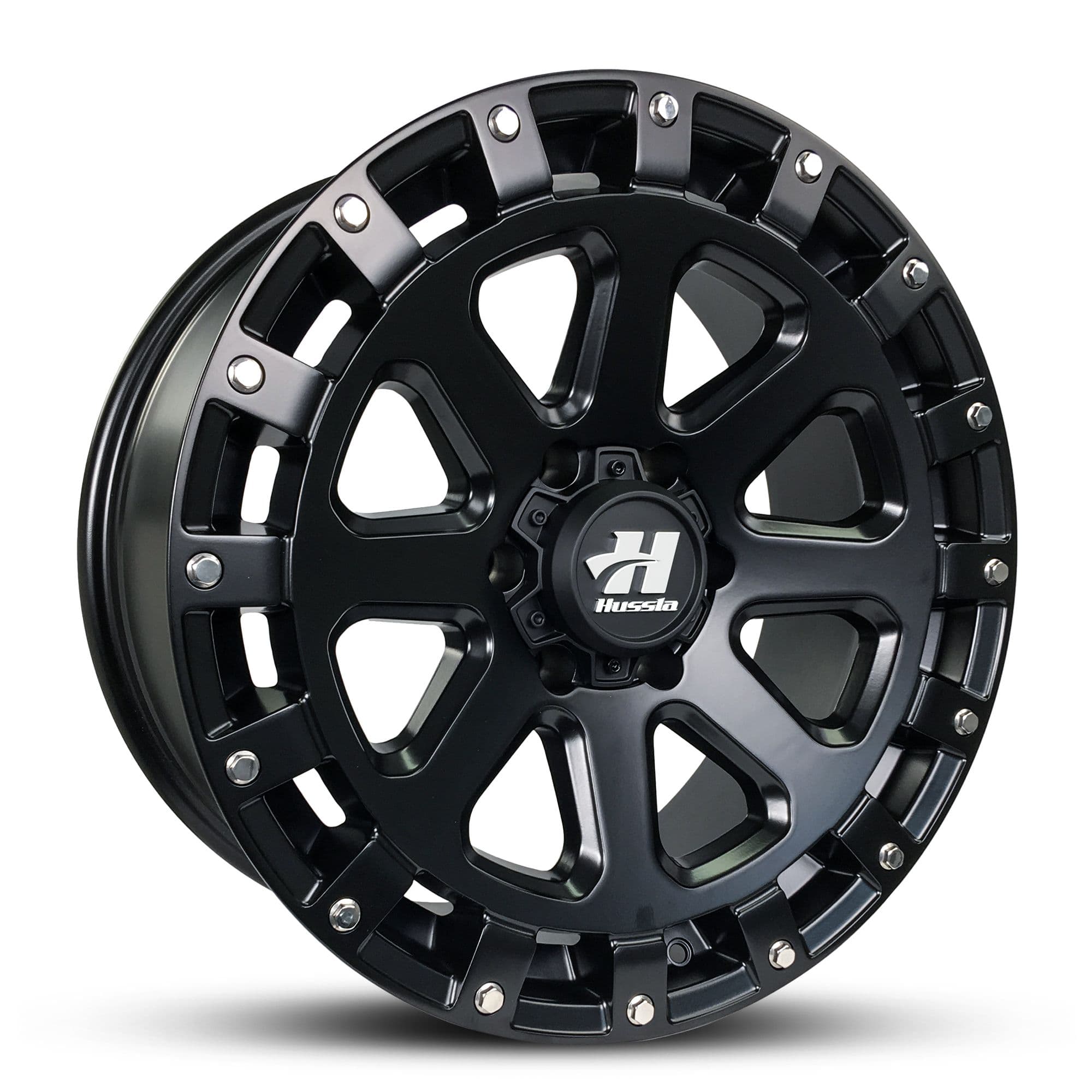 Hussla Take Over Matte Black Chrome Bolts 20x9