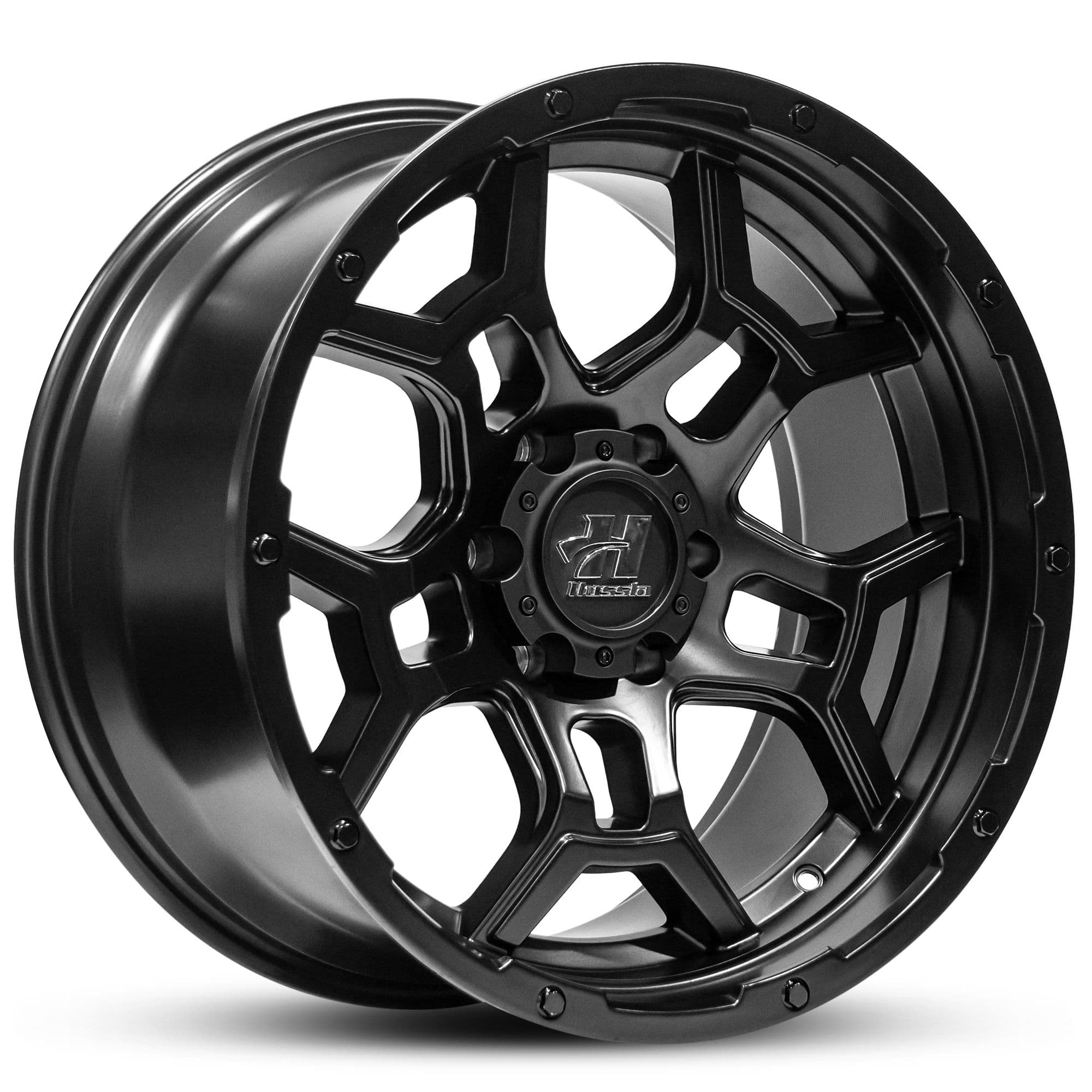 Hussla Trench Matte Black 20x9