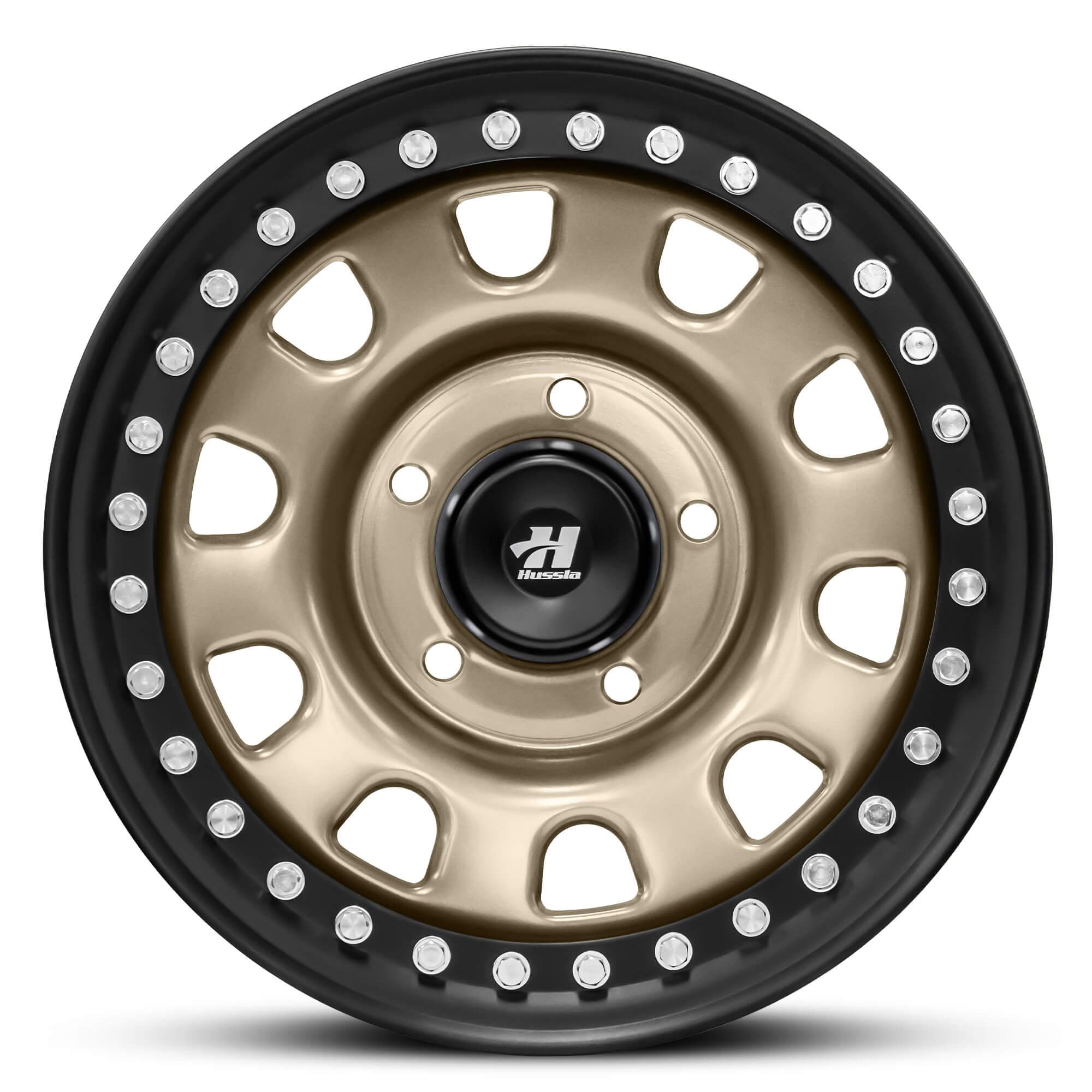 Wheel REVOLUTION STEEL MATTE BRONZE BLACK LIP CHROME BOLTS