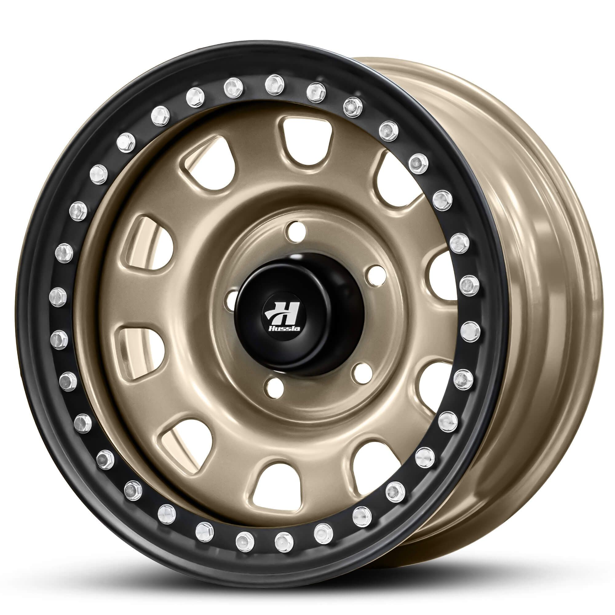 Wheel REVOLUTION STEEL MATTE BRONZE BLACK LIP CHROME BOLTS
