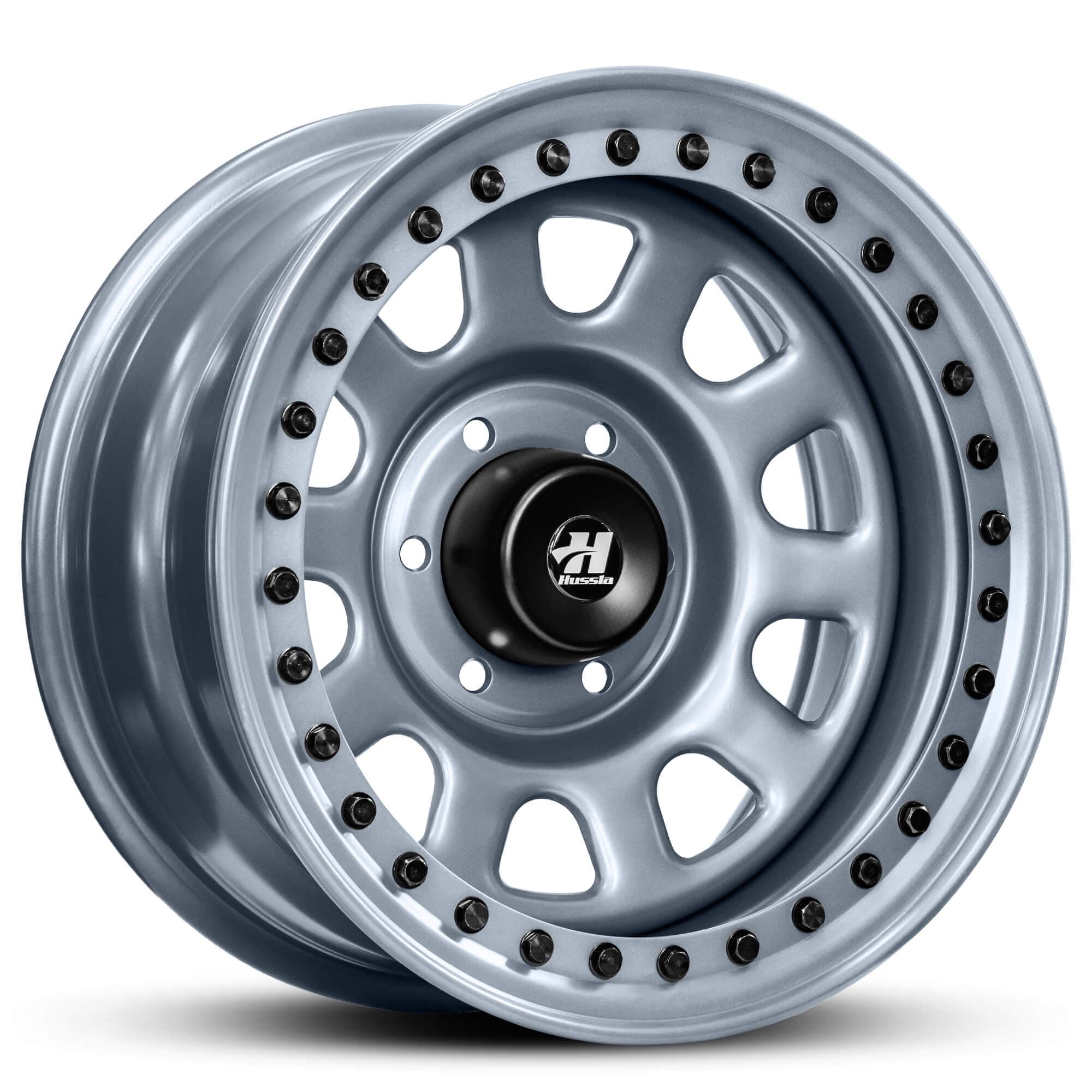 Revolution Steel Wheel Matte Grey Black Bolts 17x8