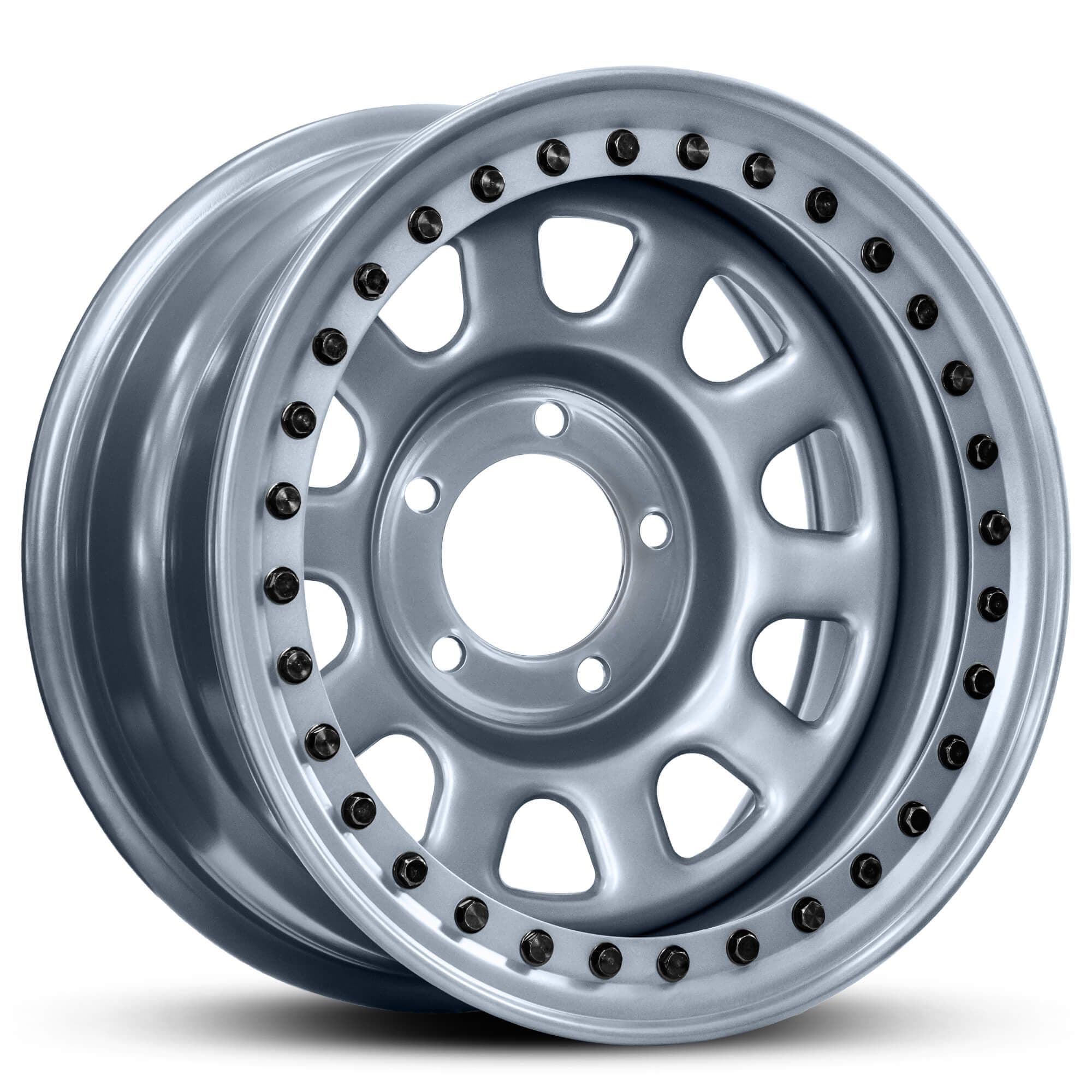 Wheel REVOLUTION STEEL WHEEL MATTE GREY BLACK BOLTS