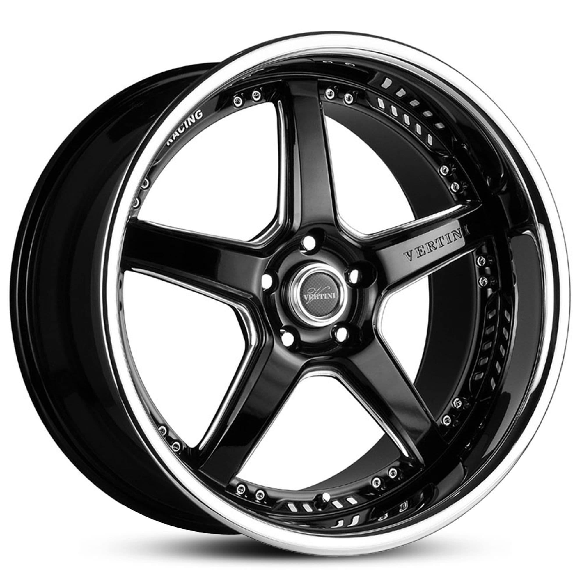 Wheel VERTINI DRIFT GLOSS BLACK CHROME LIP