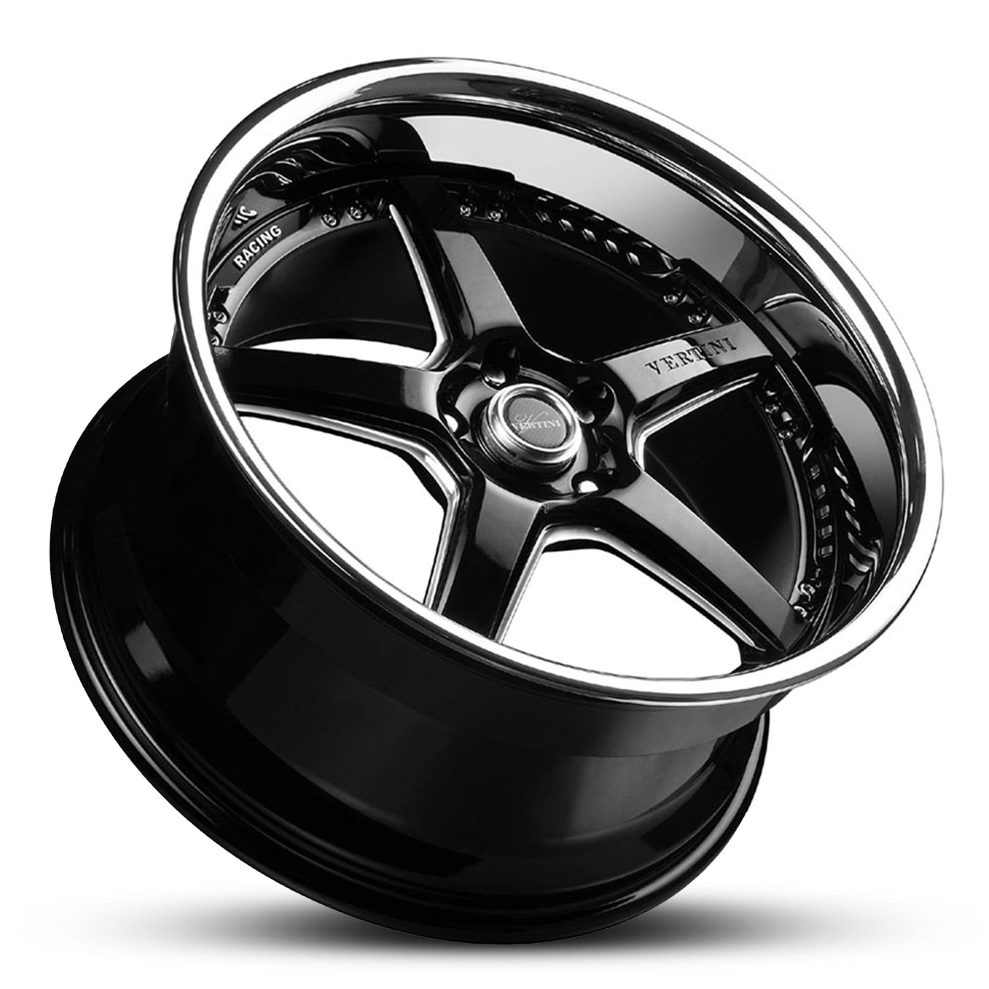 Wheel VERTINI DRIFT GLOSS BLACK CHROME LIP