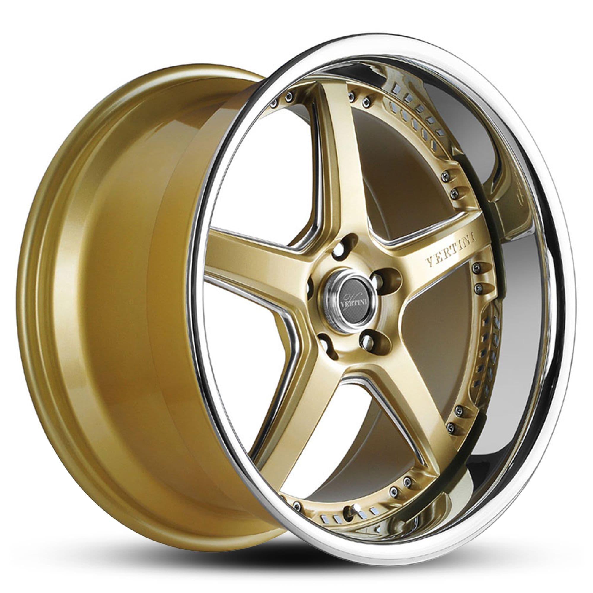 Wheel VERTINI DRIFT GOLD CHROME LIP