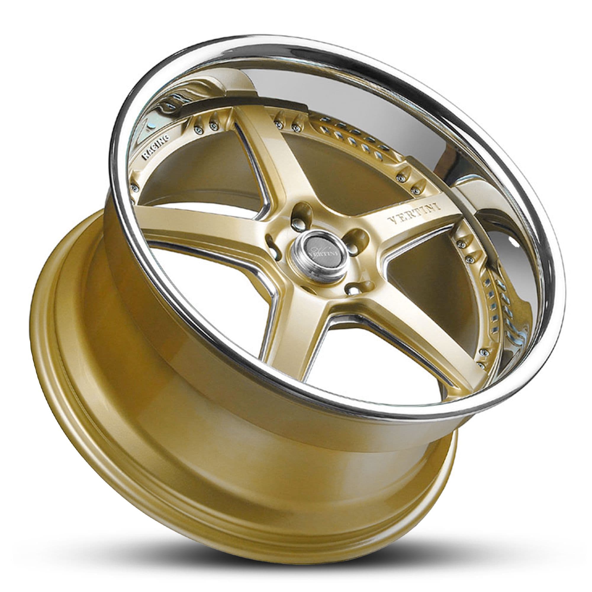 Wheel VERTINI DRIFT GOLD CHROME LIP