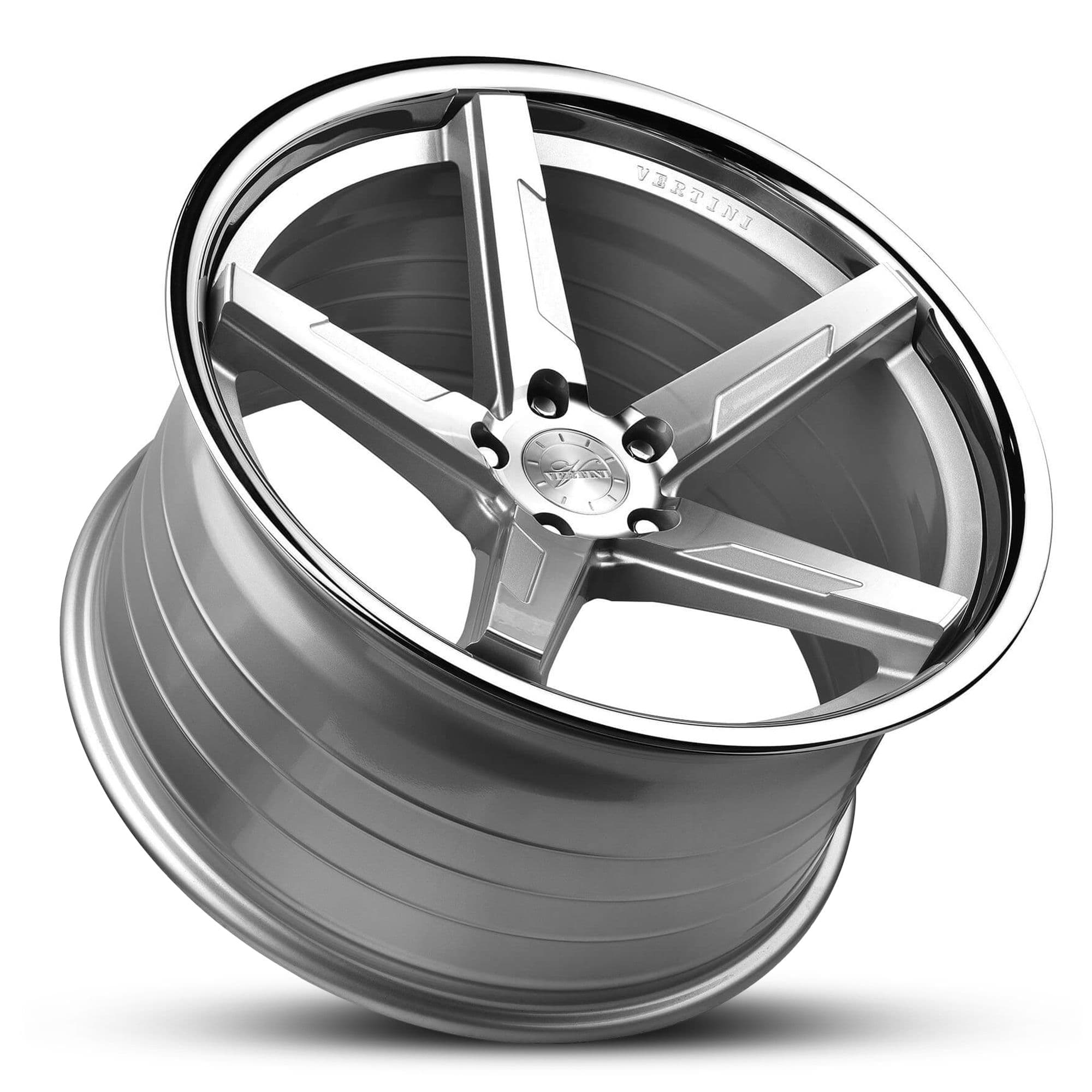 Wheel VERTINI RF1.7 BRUSHED SILVER CHROME LIP