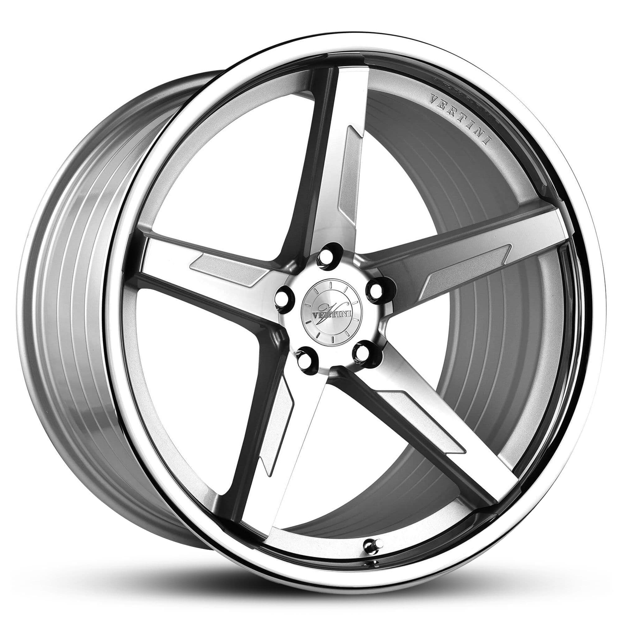 Wheel VERTINI RF1.7 BRUSHED SILVER CHROME LIP